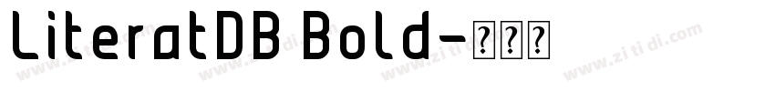 LiteratDB Bold字体转换